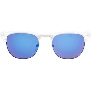 Icon Eyewear Zonnebril CAIRO  - Mat transparant montuur - Spiegelende blauwe glazen