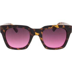 Icon Eyewear Zonnebril NOVA - Glanzend Tortoise montuur – Roze glazen