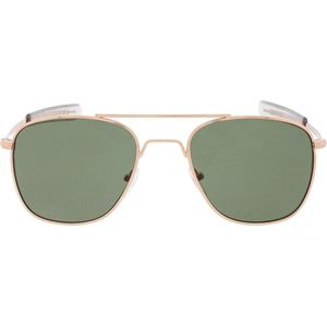 Icon Eyewear Zonnebril RYAN - Goudkleurig montuur - Groene glazen