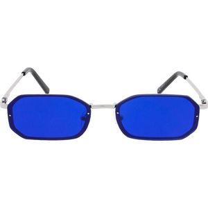 Icon Eyewear Zonnebril OLLIE - Zilverkleurig montuur - Blauwe glazen
