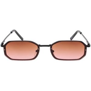 Icon Eyewear Zonnebril OLLIE - Zwart montuur - Bruin met roze glazen