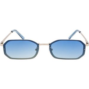 Icon Eyewear Zonnebril OLLIE - Mat goudkleurig montuur - Blauw met gele glazen