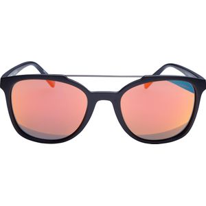 ICON Sport Zonnebril SHAKER - Mat zwart montuur - Rood spiegelende glazen - GEPOLARISEERD