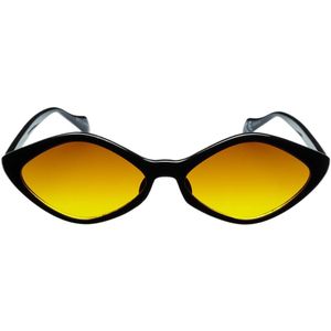 Icon Eyewear Zonnebril PUK - Zwart montuur  - Oranje glazen