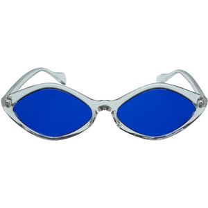 Icon Eyewear Zonnebril PUK - Transparant montuur  - Blauwe glazen