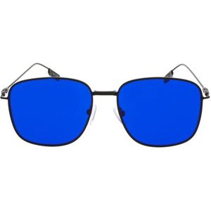Icon Eyewear Zonnebril SPHINX - Mat Zwart montuur - Blauwe glazen