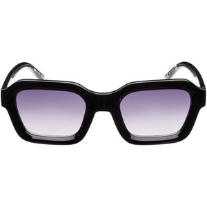Icon Eyewear Zonnebril BASE RUNNER - Glanzend Zwart montuur - Lichtgrijze glazen