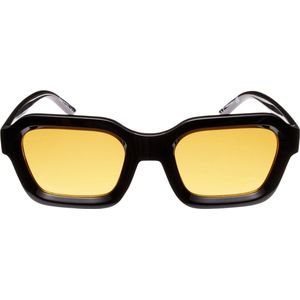 Icon Eyewear Zonnebril BASE RUNNER - Glanzend Zwart montuur - Havana Bruine glazen