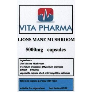 Lions manenpaddenstoel 5000 mg 365 capsules