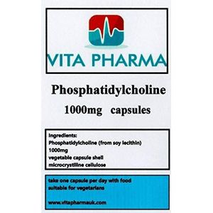 PHOSPHATIDYLCHOLINE 1000 mg, 365 Capsules, 1 Jaar Levering, Groot Voordeelpakket, door VITA PHARMA, Kwaliteitsproduct, Nu bestellen voor Snelle LEVERING