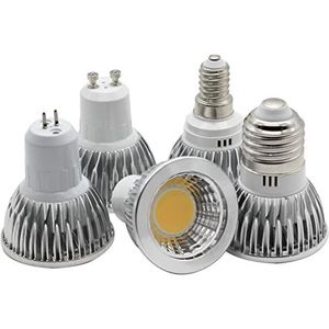 ZeZhen LED-lampen 1 ST LED-schijnwerper GU10 LED 9W 12W dimbaar aluminium lichaam LED-lamp 9W 12W COB G5.3 E14 E27 LED-lamp AC 110V 220V 240V LED-lichtlamp (Kleur : Warm White, Grootte : E27 9W)