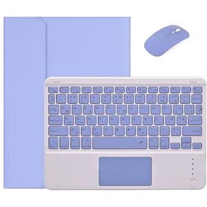 HHF Tabblad Accessoires Voor iPad 7e 8e 10.2 AIR 1 2 3 4 4e 10.9, Russisch Touchpad Keyboard Case met draadloze Bluetooth-muis Voor iPad Pro 9.7 10.5 11 12.9 2021 2020 iPad 5th 6th hoes+toetsenbord (