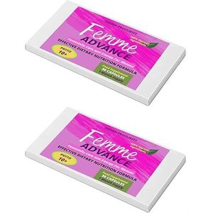 Femme Advance - Krachtige pillen voor borstvergroting en prestatieverbetering, voor vrouwen en mannen, 2 verpakkingen 60 capsules.