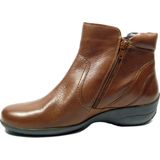 Helioform - 141.045 Enkellaarzen - Cognac - Wijdte H