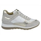 Helioform - Sneaker - Beige/Wit Combi - Leer/Suede - Ritssluiting