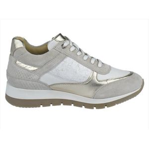 Helioform - Sneaker - Beige/Wit Combi - Leer/Suede - Ritssluiting