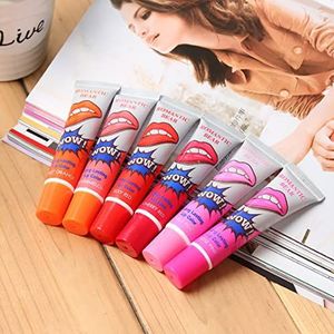 RVUEM 6 kleuren Easy Peel Off lipgloss voor dames, langhoudende make-up, tatto lipgloss, lippenstift, waterdichte traanlipvlek, cosmetische cadeauset voor meisjes.