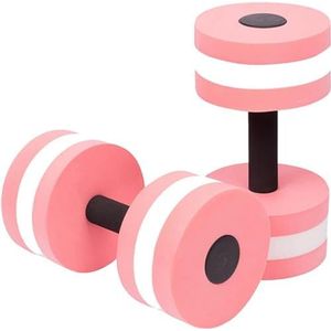 Set van 2 waterhalters, aerobics, zwembadhalters voor oefeningen, aqua-halters, gewichtsverlies, fitnessapparatuur, zwembadhalters (roze)