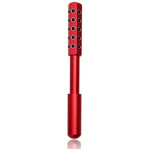 JIUJ Radiance Roller - Germanium Stone Uplifting gezicht/oog/lichaamsmassage Beauty Roller/tool voor huidversteviging/versteviging, depuffen, anti-aging en spanningsverlichting (rood)