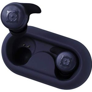 Boompods Boombuds X True Draadloze bluetooth-hoofdtelefoon, IPX 6, waterbestendig/zweetbestendig, ergofit, draagbare magnetische oplaadhoes, de beste sporthoofdtelefoon, blauw, eenheidsmaat