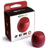 Boompods Zero Bluetooth Speaker Handsfree, Schokbestendig, Waterdicht Bourgondië (5 h, Oplaadbare batterij), Bluetooth luidspreker, Rood