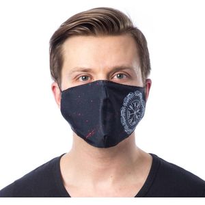 Poizen Industries - VIKING RUNE Masker - Mondkapje - Zwart