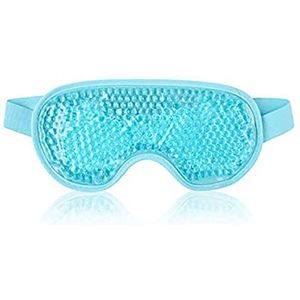 PVC Gel Ice Mask Summer Lunch Break Sleep Goggles Cold and Hot Compress Eye Mask Ice Pack Sky Blue
