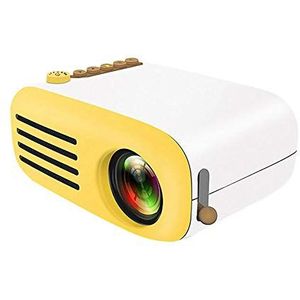 DKEE projector Mini Home Projector Handheld Draagbare Externe Mobiele Macht Projector Kan Ondersteunen HD 1080 (Color : Yellow)
