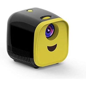 DKEE projector Children's Mini Mini Draagbare Home Projector LED Mini-projector Ondersteuning HD Entertainment 1080 (Color : Black)