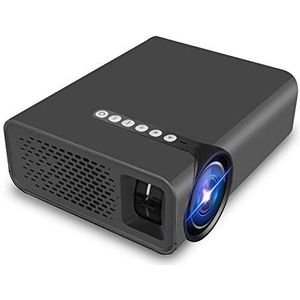 DKEE projector Groot-screen High-definition Home Projector 1080 Draadloze Telefoon Met Scherm Projector Mini-projector (Color : Black)