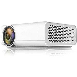 DKEE projector Groot-screen High-definition Home Projector 1080 Draadloze Telefoon Met Scherm Projector Mini-projector (Color : White)