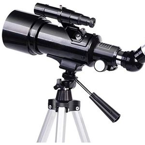 DKEE Astronomische Telescoop For Beginners Refractortelescoop For Kinderen En Volwassenen, Met Tripod Observing Maan En Scenery verrekijker (Color : Black)