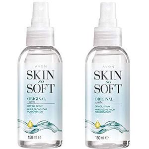 Avon Skin So Soft Original droge olie bodyspray met jojoba, 150 ml, 2 stuks