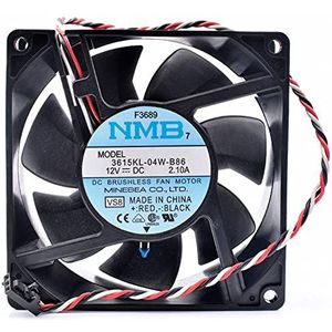 NMB 9038 3615KL-04W-B86 12V 2.10A chassis fan with temperature