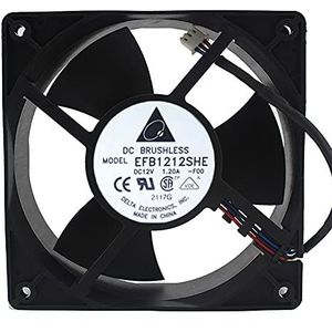 Original EFB1212SHE 12V 1.2A 12038 12CM Chassis Server Cooling Fan