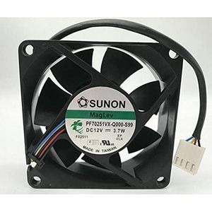PF70251VX-Q000-S99 7cm 7025 12V 4line pwm computer chassis CPU cooling fan