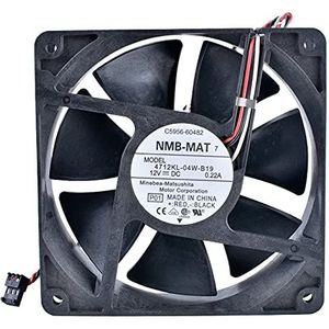 NMB 12032 4712KL-04W-B19 12V 0.22A double ball 3-wire silent cooling fan