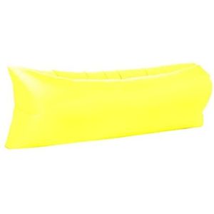 Camping Inflatable Sofa,Sleeping Bag Lazy Bag Ultralight Down Air Bed Inflatable Sofa Lounger Camping Equipment,Yellow,Household Products