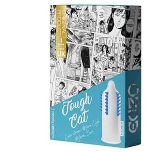 Egzo Tough Cat - Condoom - Sterk Geribbeld - 1 Stuk
