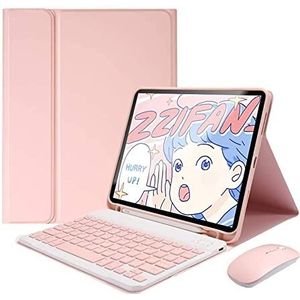 ZKAIAI Toetsenbord Hoes voor iPad Pro 11 inch met Potloodhouder en Muis, Magnetische Afneembaar 7 Gekleurde Verlichte Keyboard Case voor iPad Pro 11"" 2022/2021/2020/2018 (4e/3e/2e/1e Generatie)