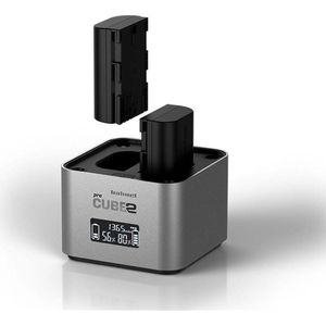 Hahnel ProCube2 DSLR Charger voor Canon - Dubbele Lader
