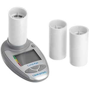 Vitalograph Longverouderingsscreener, vitalograaf Lung Age, voor het bepalen van de effectieve longleeftijd