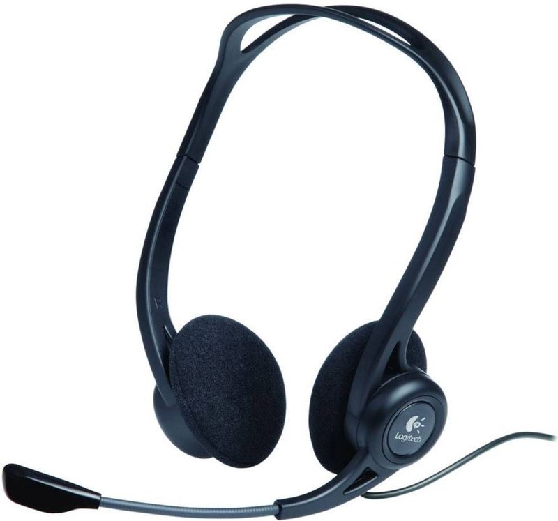 Logitech - 960 - Headset - Zwart - USB - Opvouwbare Microfoon