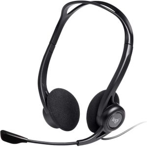 Logitech PC 960 (Bedraad, USB-A), Kantoorheadset, Zwart