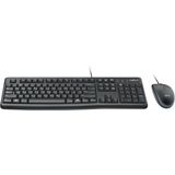 Logitech - Mk120 Combo Toetsenbord - Zwart - Kunststof