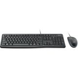 Logitech Desktop MK120 toetsenbord Inclusief muis USB QWERTZ Duits Zwart