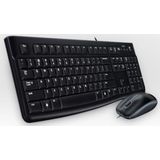 Logitech Desktop MK120 toetsenbord Inclusief muis USB QWERTZ Hongaars Zwart