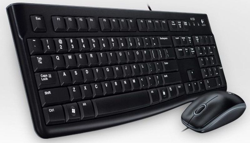 Logitech Desktop MK120 toetsenbord Inclusief muis USB QWERTZ Hongaars Zwart