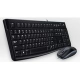 Logitech Desktop MK120 toetsenbord Inclusief muis USB QWERTY Portugees Zwart
