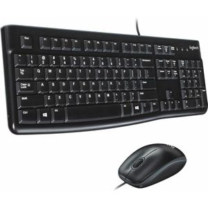 Logitech Desktop MK120 toetsenbord Inclusief muis USB QWERTY Portugees Zwart